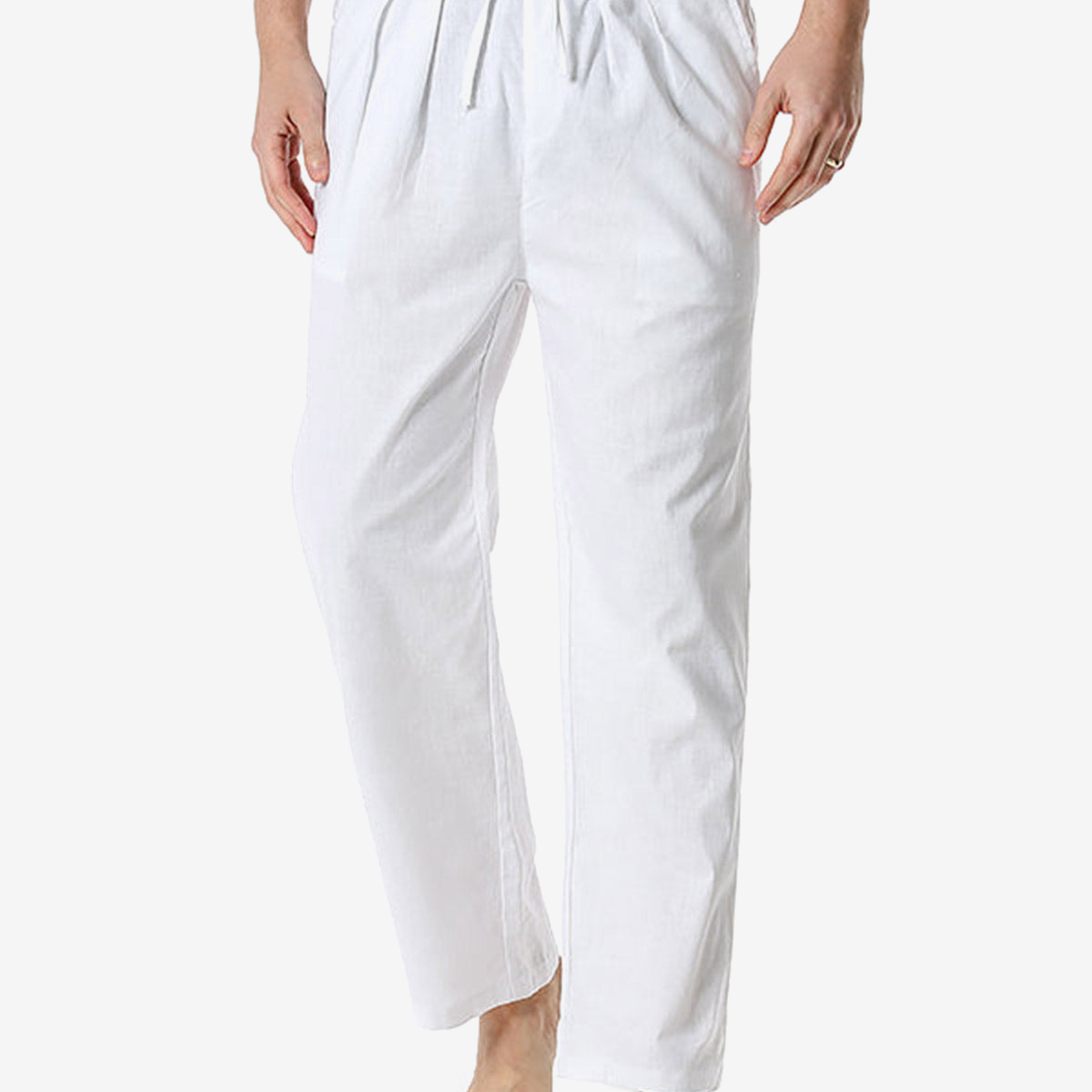 Men's casual loose light elastic waist pants