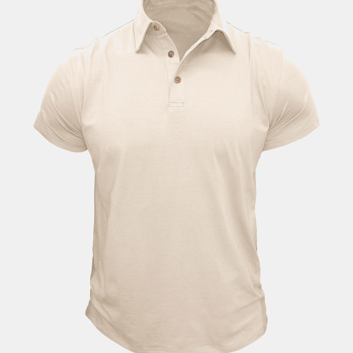 Men's Leisure Summer Breathable Cotton Short Sleeve Polo Shirt