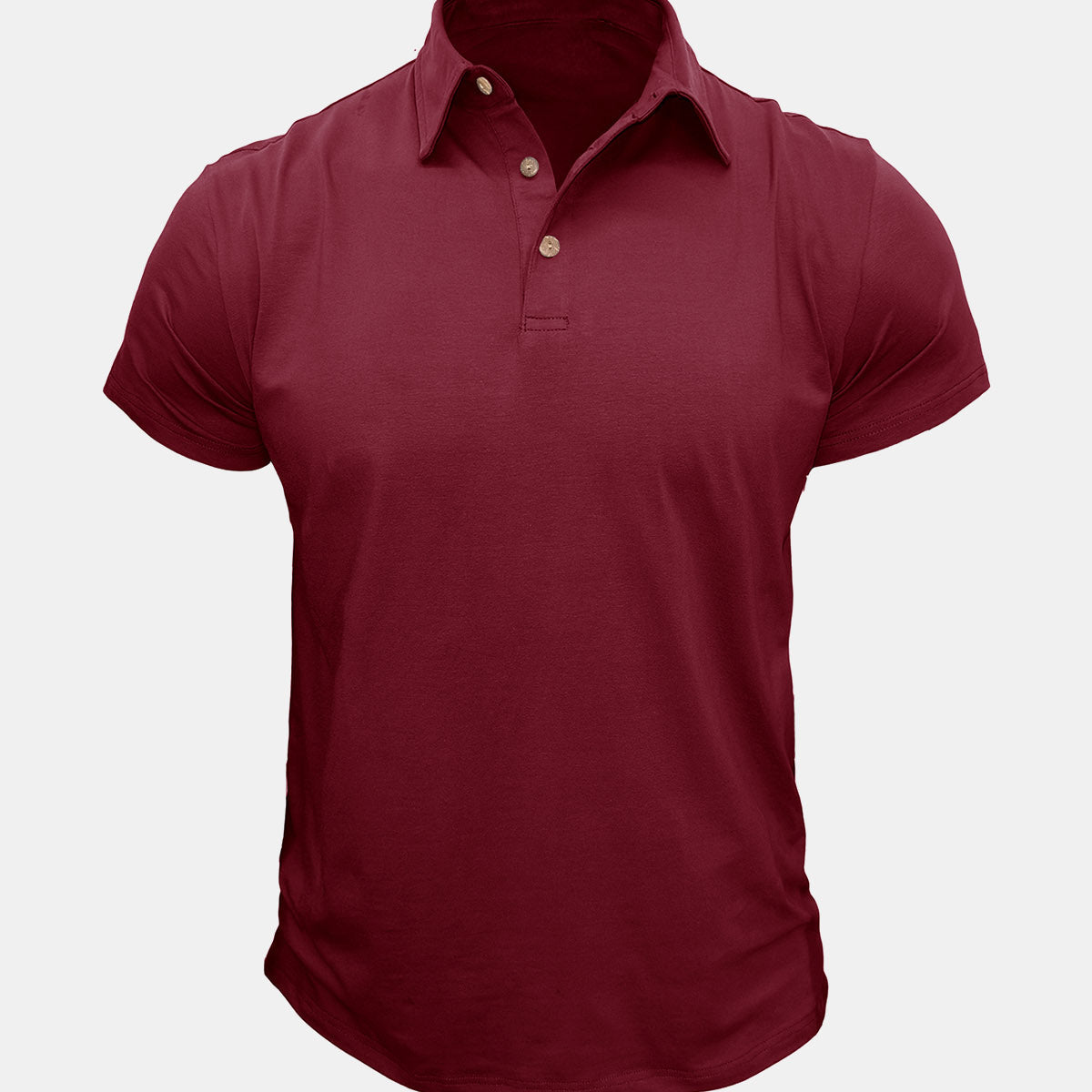 Men's Leisure Summer Breathable Cotton Short Sleeve Polo Shirt