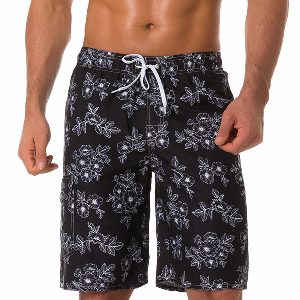 Men's Casual Multicolor Striped Summer Shorts Swimming Trunks