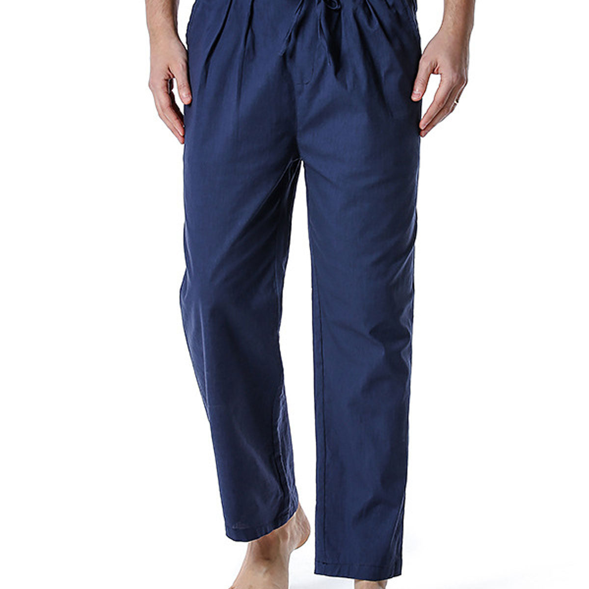 Men's casual loose light elastic waist pants