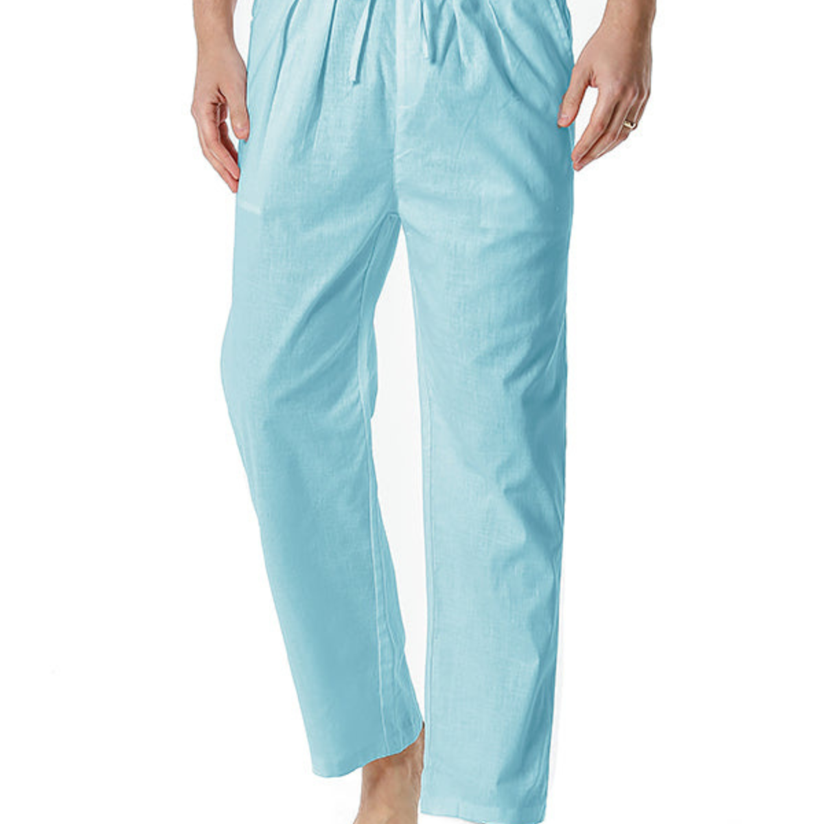 Men's casual loose light elastic waist pants