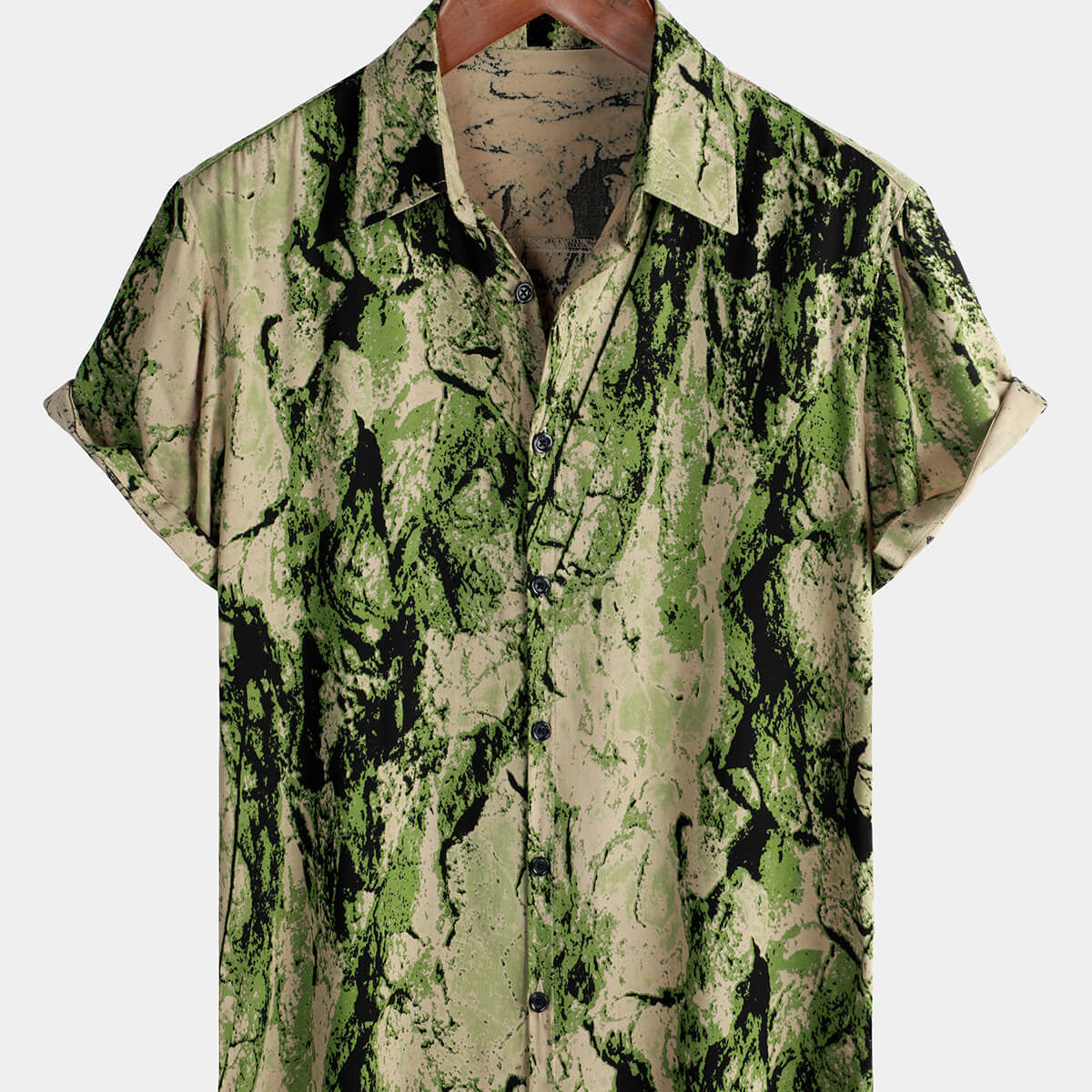 Men's Retro Holiday Breathable Hawaiian Short Sleeve Shirt