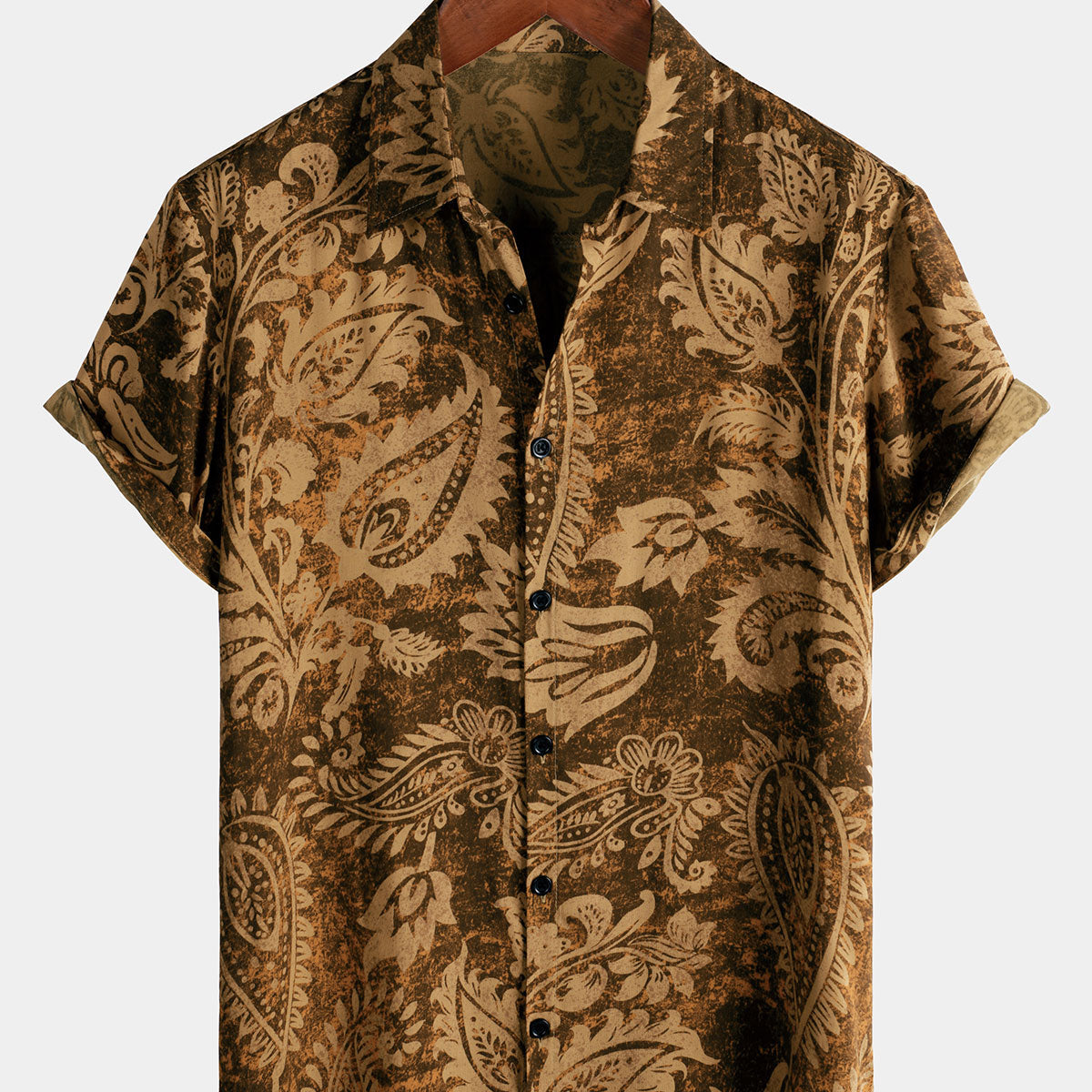 Men's Retro Holiday Breathable Hawaiian Short Sleeve Shirt