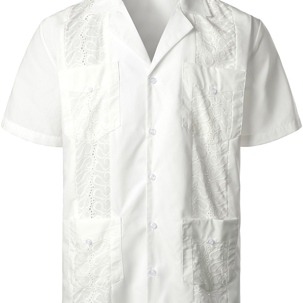 Men's Solid Color Tropical Hawaiian Cotton Shirt