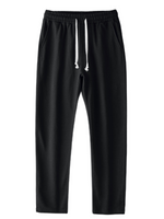 Men's Solid Color Casual Cotton Basic Sports Pants Joggers Trousers