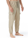 Men's Cotton Casual Solid Color Breathable Pockets Pants