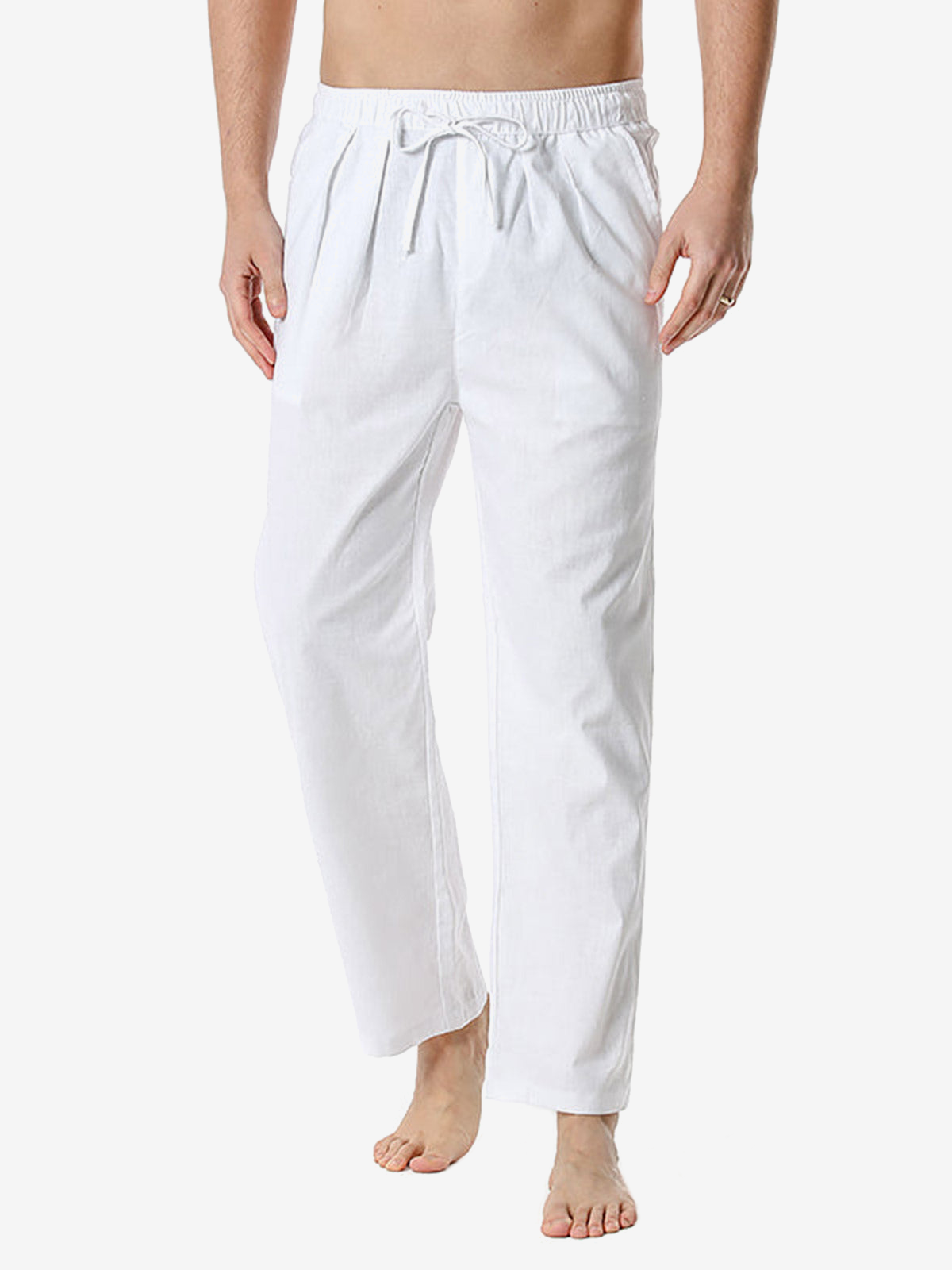 Men's casual loose light elastic waist pants