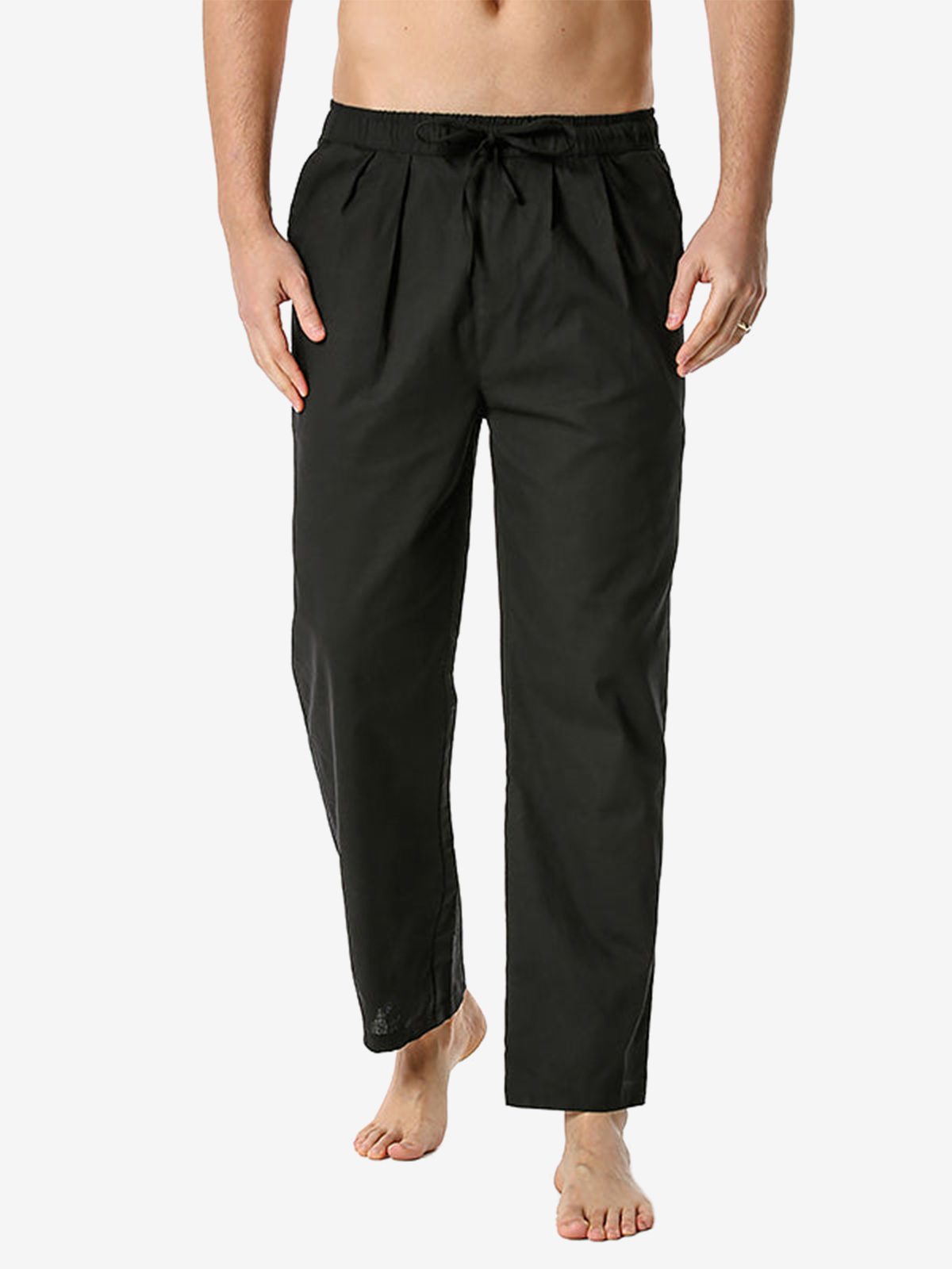 Men's casual loose light elastic waist pants