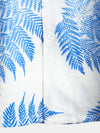 Men's Tropical Leaf Print Pocket Hawaiian Short Sleeve Shirt