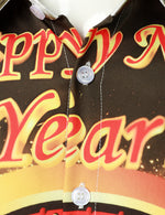 Men's Happy New Year Eve Funny Countdown Clock 2024 Button Up Long Sleeve Shirt