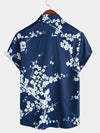 Bundle Of 3 | Men's Summer Casual Floral Button Up Short Sleeve Holiday Cool Beach Shirts
