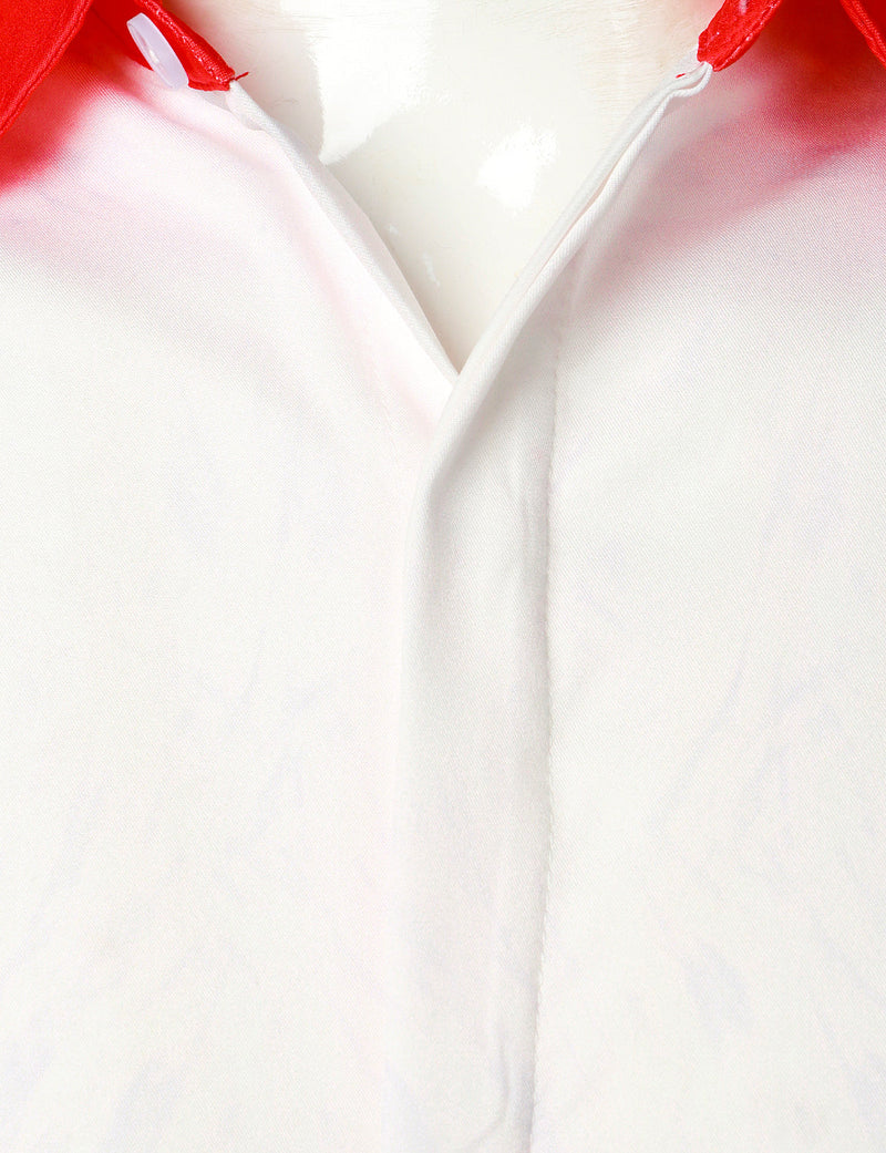 Bundle Of 2 | Men's Christmas Santa Claus Xmas Costume Red Funny Outfit Long Sleeve Shirts