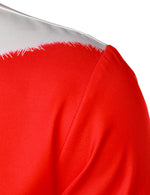 Bundle Of 2 | Men's Christmas Santa Claus Xmas Costume Red Funny Outfit Long Sleeve Shirts