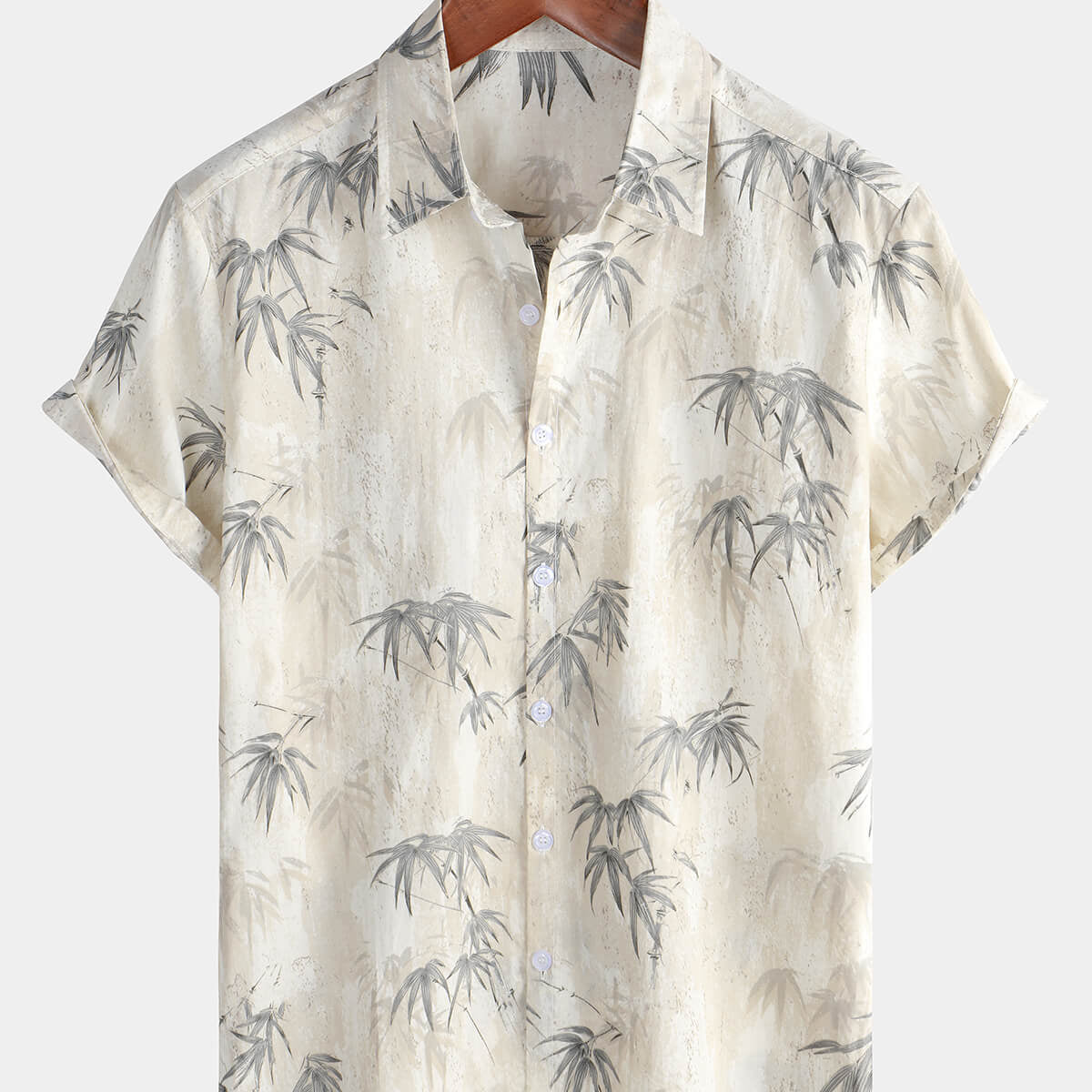 Men's Vintage Holiday Casual Summer Short Sleeve Button Up Shirt
