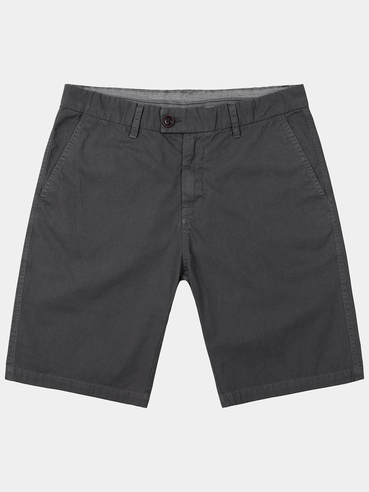 Men's Dark Grey Casual Summer Breathable Cotton Shorts