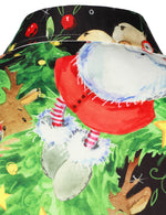 Men's Vintage Santa Reindeer Elk Christmas Tree Holiday Party Long Sleeve Button Up Shirt