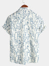 Men's Cotton Button Up Summer Short Sleeve Shirt
