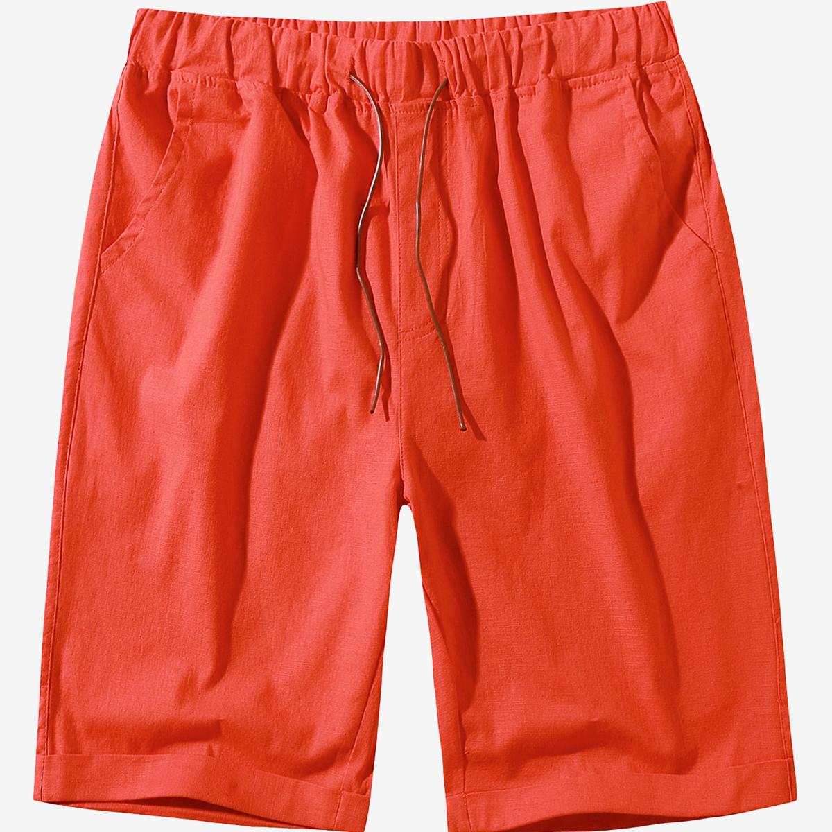 Men's Casual Solid Color Breathable Cotton Shorts
