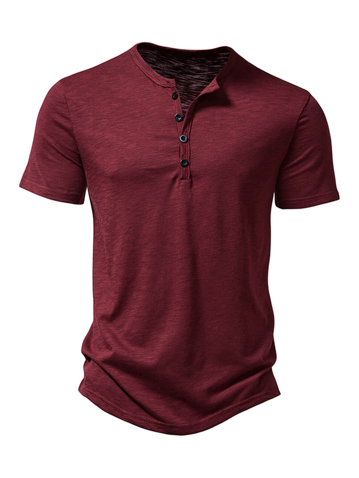 Men's Summer Solid Color Casual Short Sleeve T-Shirt