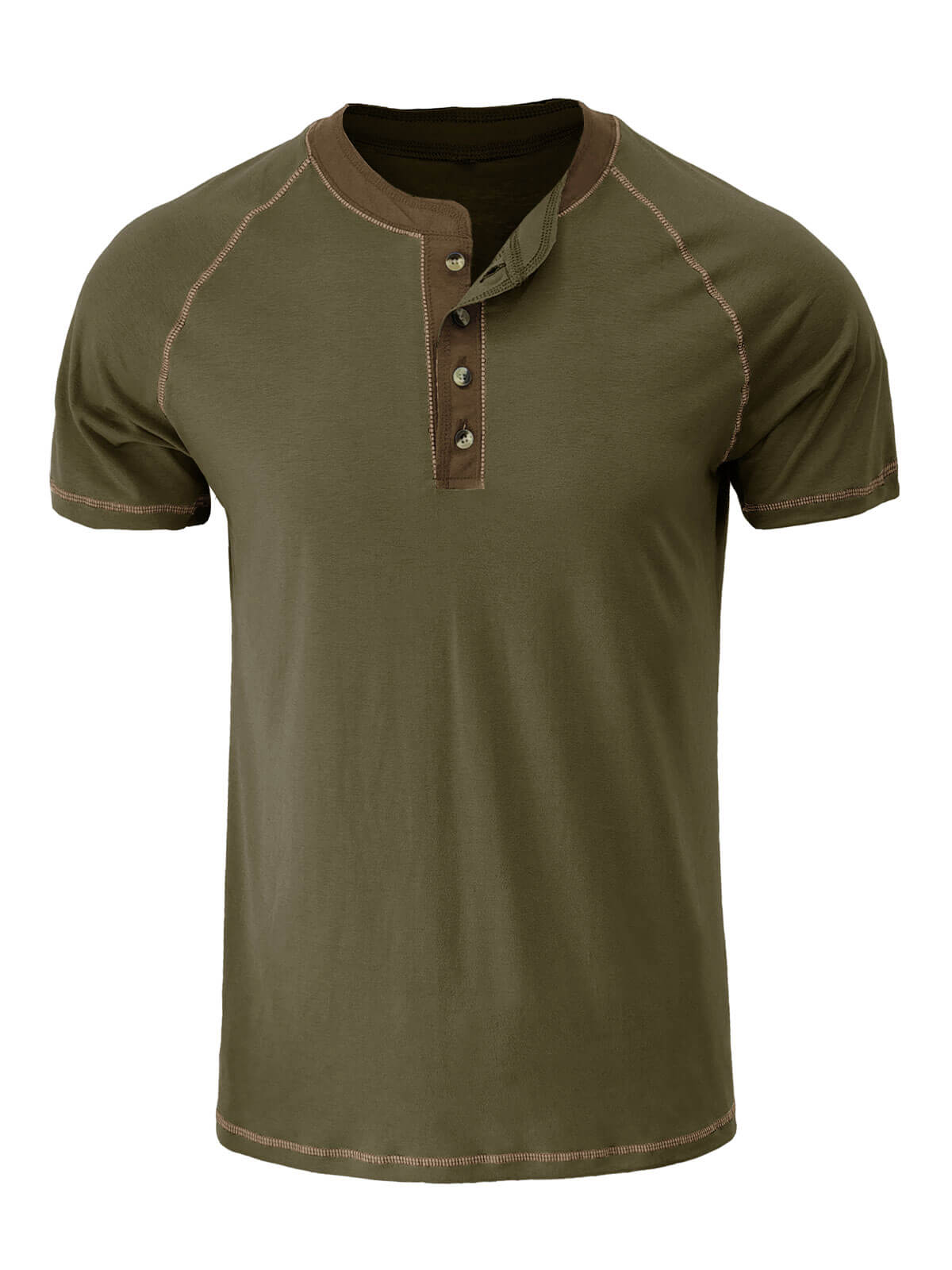 Men's Solid Color Summer Casual Short Sleeve T-Shirt