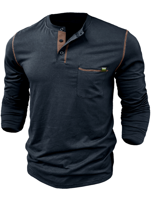 Men's Casual Pocket Breathable Long Sleeve T-Shirt