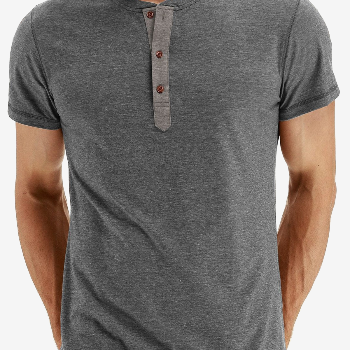Men's Casual Solid Color Short Sleeve T-shirt