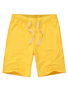 Men's Casual Cotton Solid Color Summer Beach Sweatpant Jogger Short