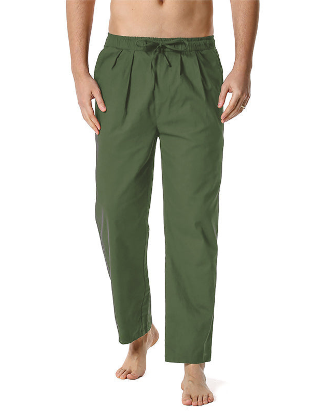 Men's casual loose light elastic waist pants