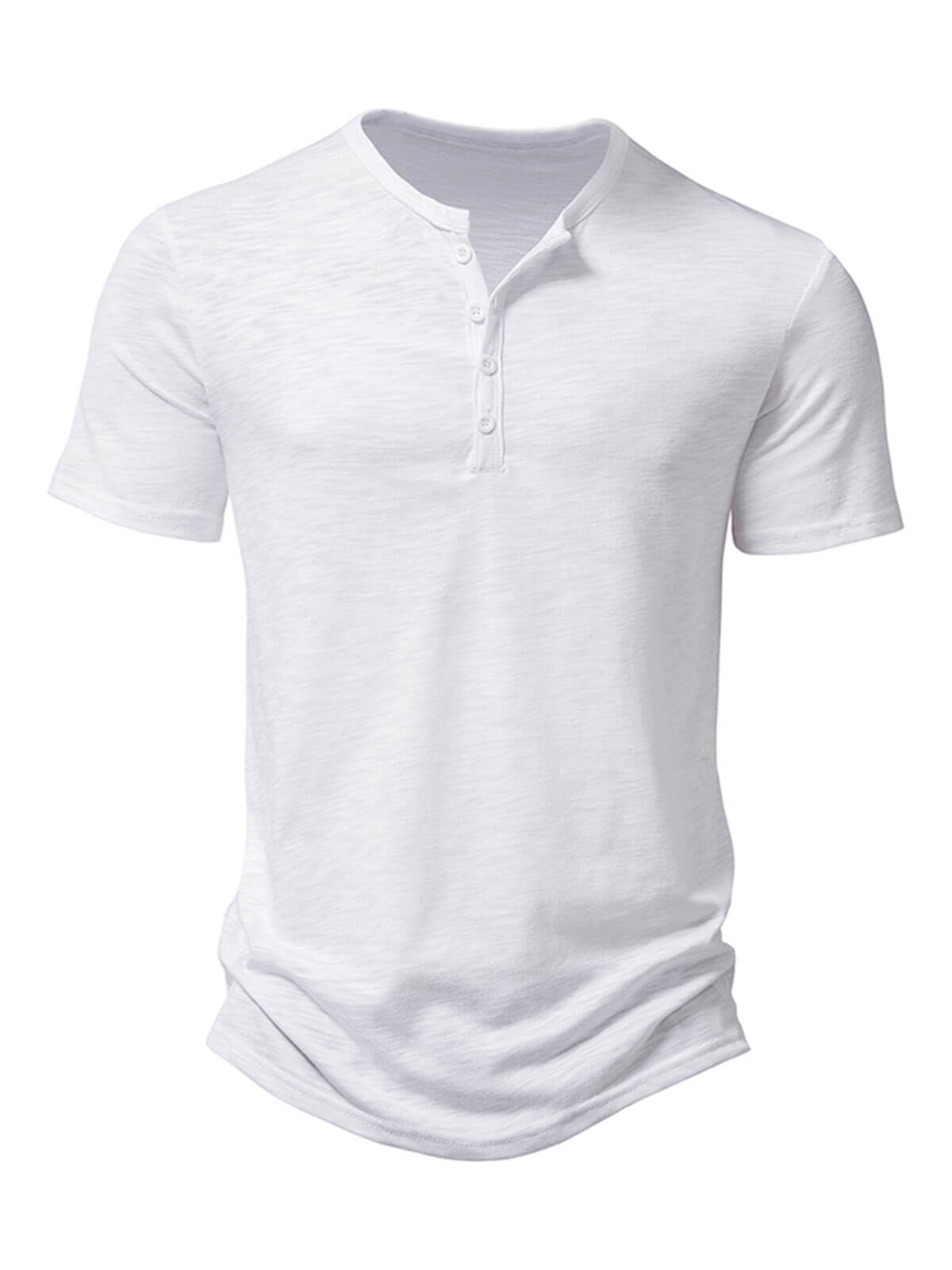 Men's Summer Solid Color Casual Short Sleeve T-Shirt
