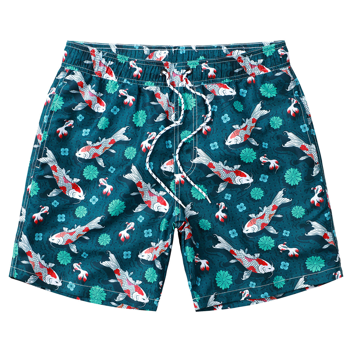 Men's Casual Funny Print Quick Dry Beach Swimming Trunks