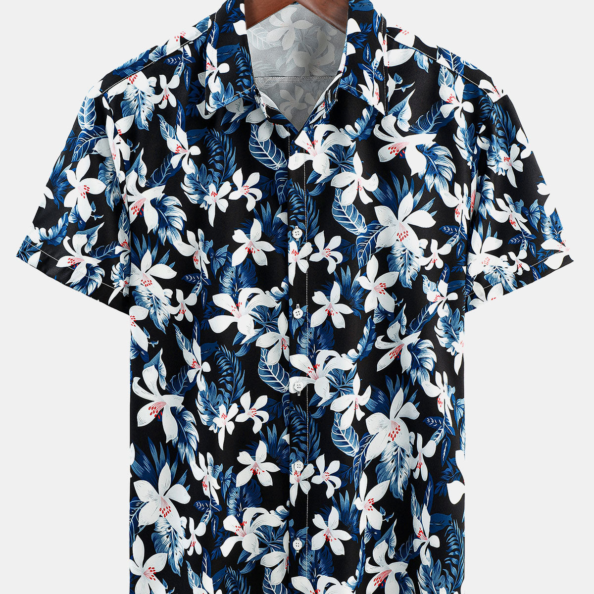 Men's Beach Holiday Floral Button Up Short Sleeve Summer Shirt