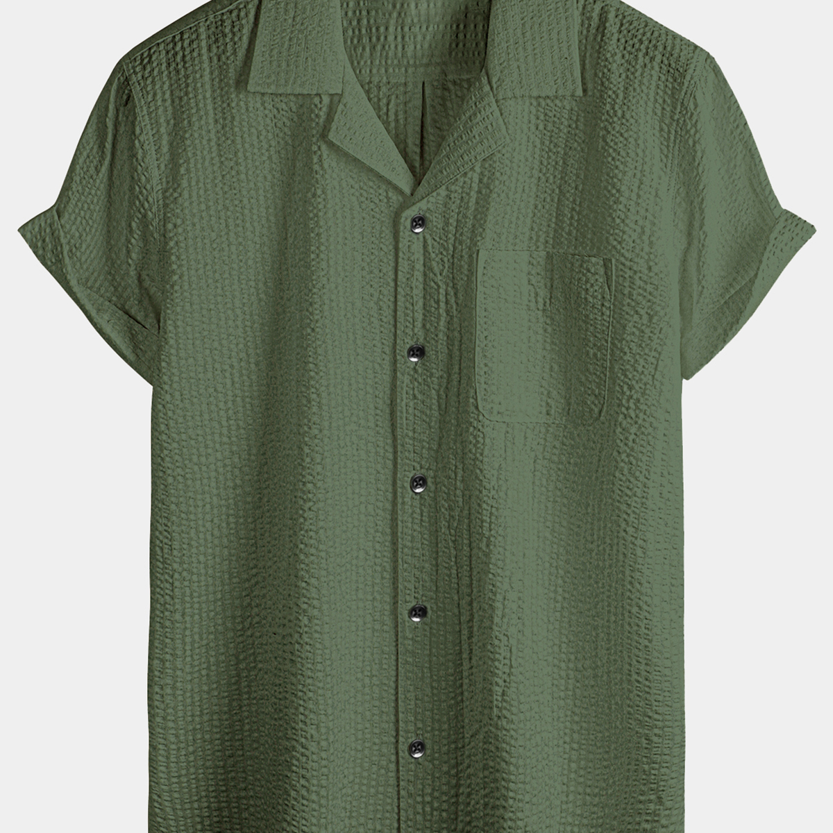 Men's Summer Casual Button Up 100% Cotton Short Sleeve Beach Hawaiian Shirt