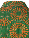 Men's Cotton Vintage 70s Floral Retro Button Up Green Summer Beach Bohemian Boho Short Sleeve Shirt