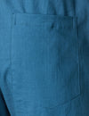 Men's Cotton  Breathable Stand Collar Short Sleeve Classic Vertical Striped Shirt &  Solid Color Short