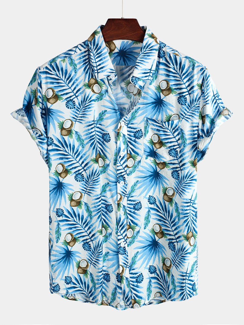 Men's Casual Holiday Pocket Cotton Shirt