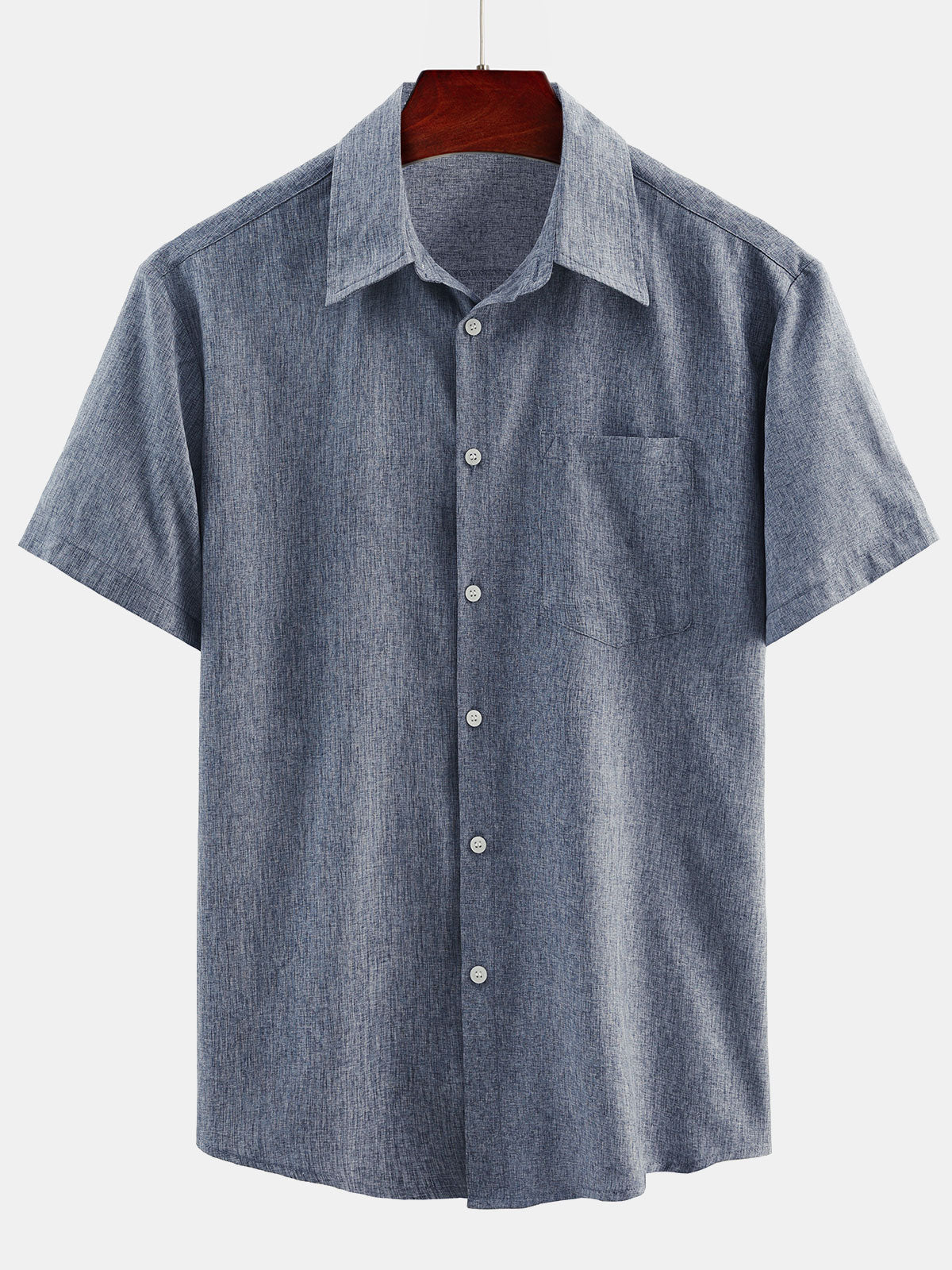 Men's Casual Short Sleeve Button Up Pocket Summer Beach Hawaiian Shirt