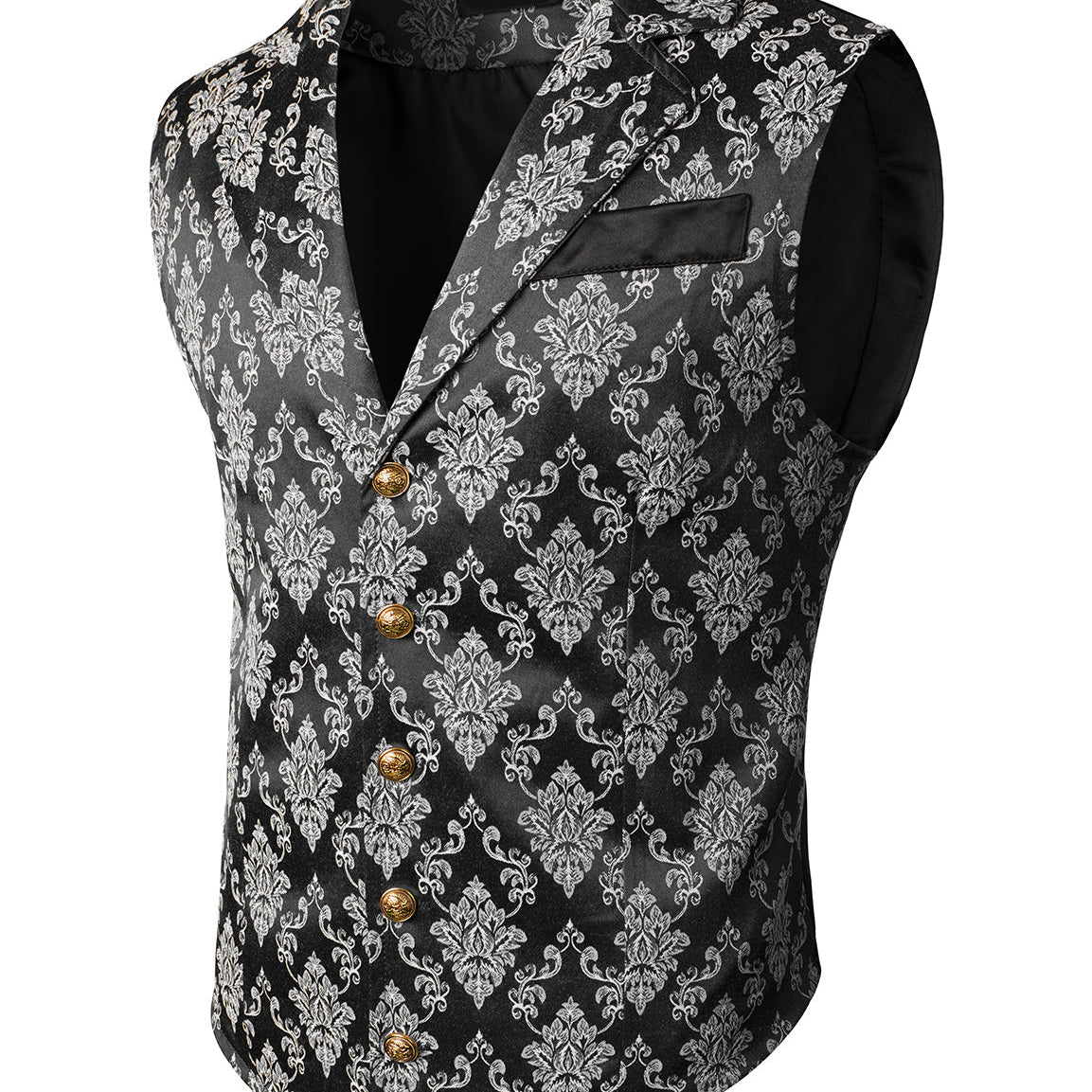 Mens Victorian Suit Vest Steampunk Gothic Waistcoat