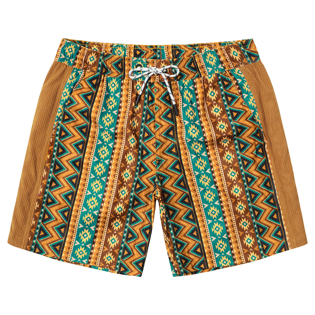Men's Casual Corduroy Print Retro Summer Shorts