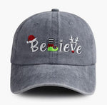 Funny Christmas Hat Cotton Elf Embroidered Xmas Holiday Baseball Cap For Adults Unisex