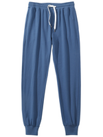 Men's 100% Cotton Casual Solid Color Basic Sports Pants Joggers Trousers
