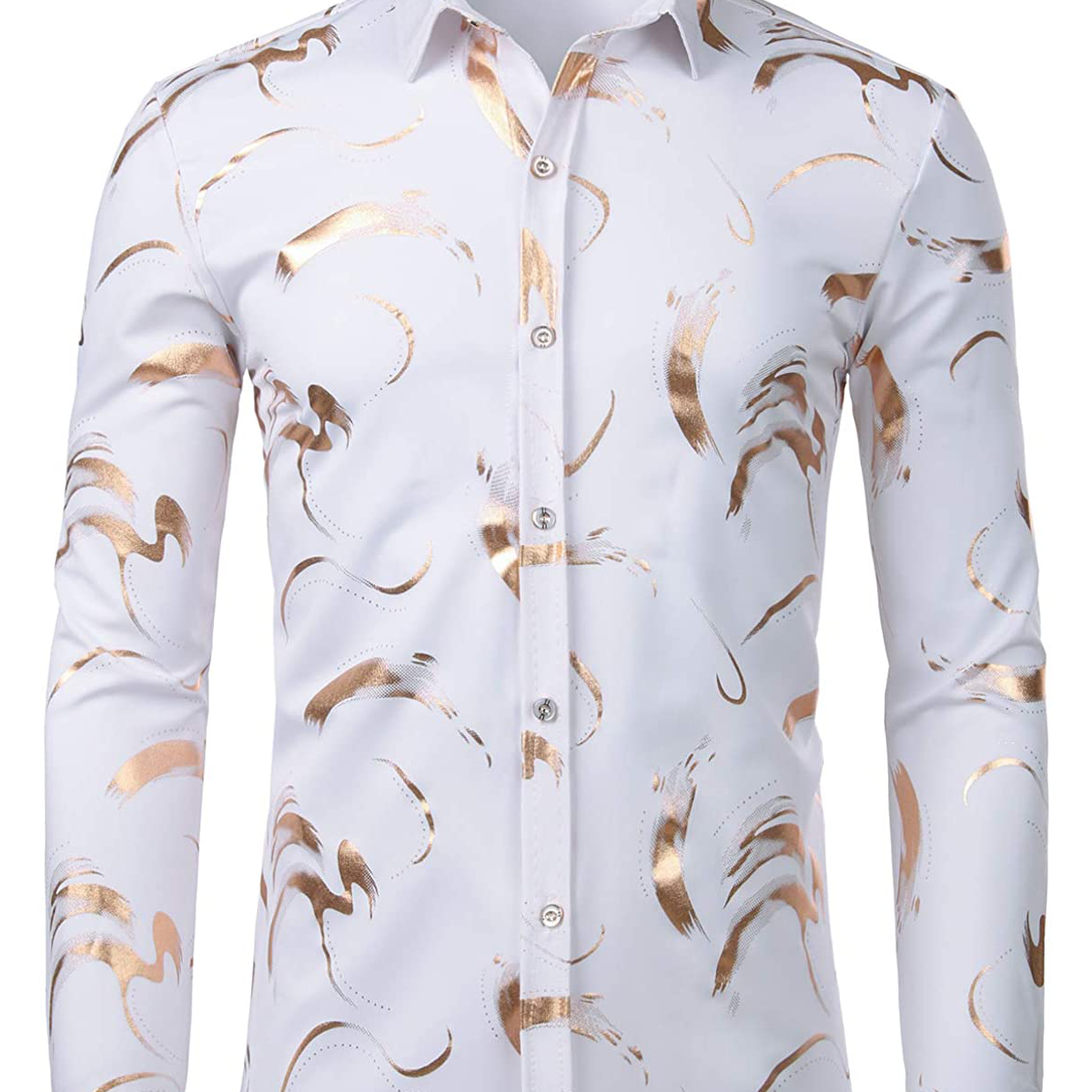 Men's Print Casual Long Sleeve Shirt