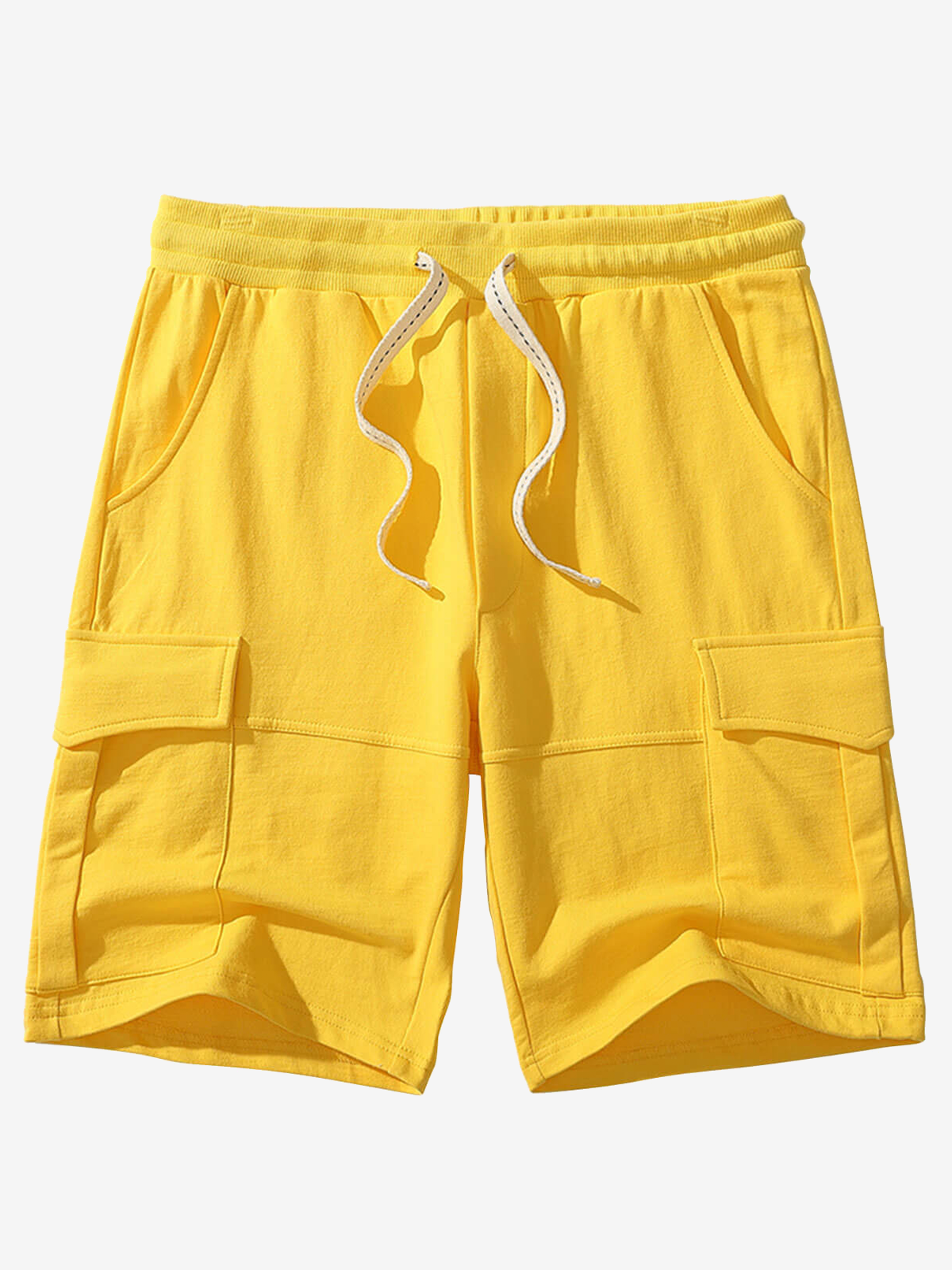 Men's Cotton Pocket Leisure Beach Cargo Sweatpant Sports Shorts