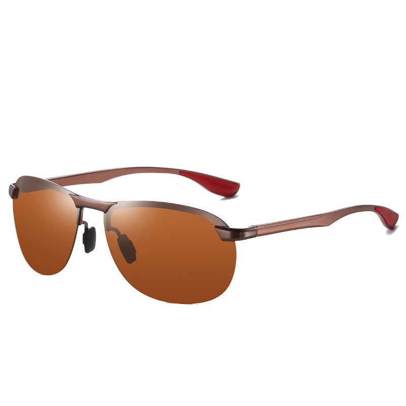 Men's Aluminum Magnesium Polarized Cool Sunglasses Black Driving Glasses
