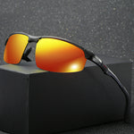 Men's Polarized Aluminum Magnesium Sunglasses Cool Sports Cycling Glasses