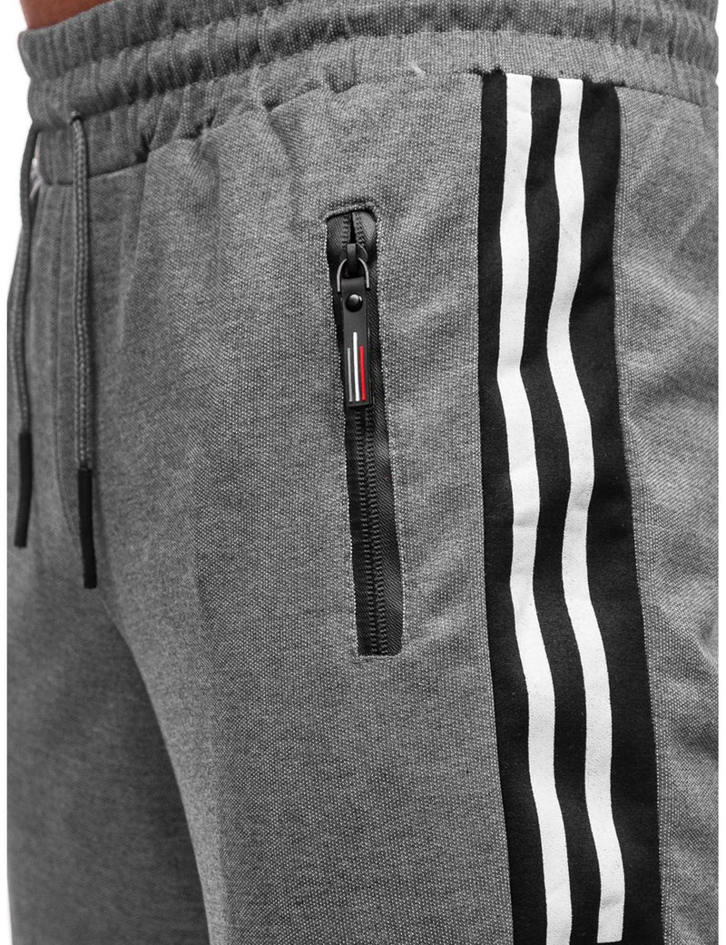 Men's Casual Zipper Pockets Sports Pants