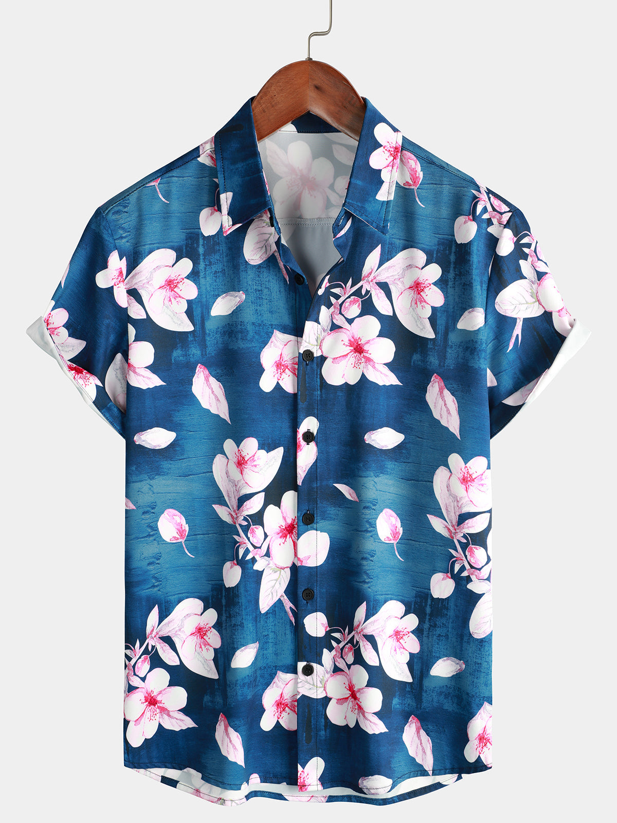 Men's Shirt Linen Shirt Floral Graphic Prints Stand Collar Pink Blue Khaki  Gray Outdoor Street Long Sleeve Print Clothing Apparel Linen Fashion  Streetwear Desig… in 2023