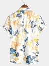 Bundle Of 3 | Men's Floral Hawaii Tropical Plant Print Cotton Short Sleeve Shirts