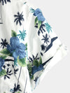 Men's Hawaiian Floral Cotton Pocket Shirt