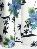 Men's Hawaiian Floral Cotton Pocket Shirt